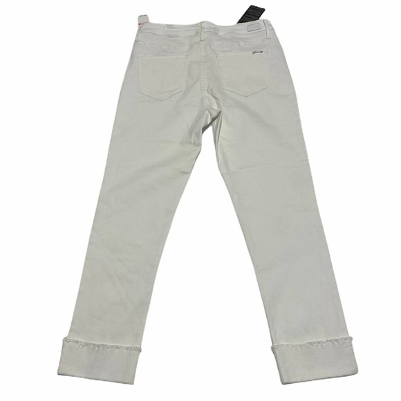 WHITE Seven 7 Slim Straight Rolled Cuff Jeans - Picture 2 of 12